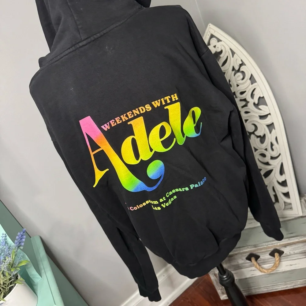 Weekends With Adele Official Merch Hoodie Caesar's Palace Las Vegas LGBTQ Pride - Picture 10 of 13
